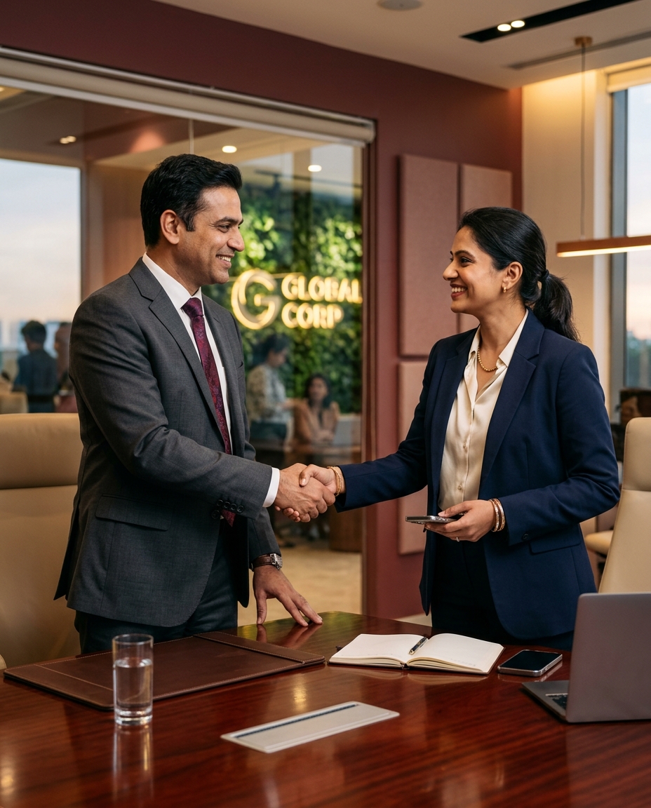 Business handshake